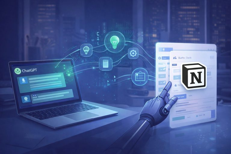 ChatGPT Notion automation workflow